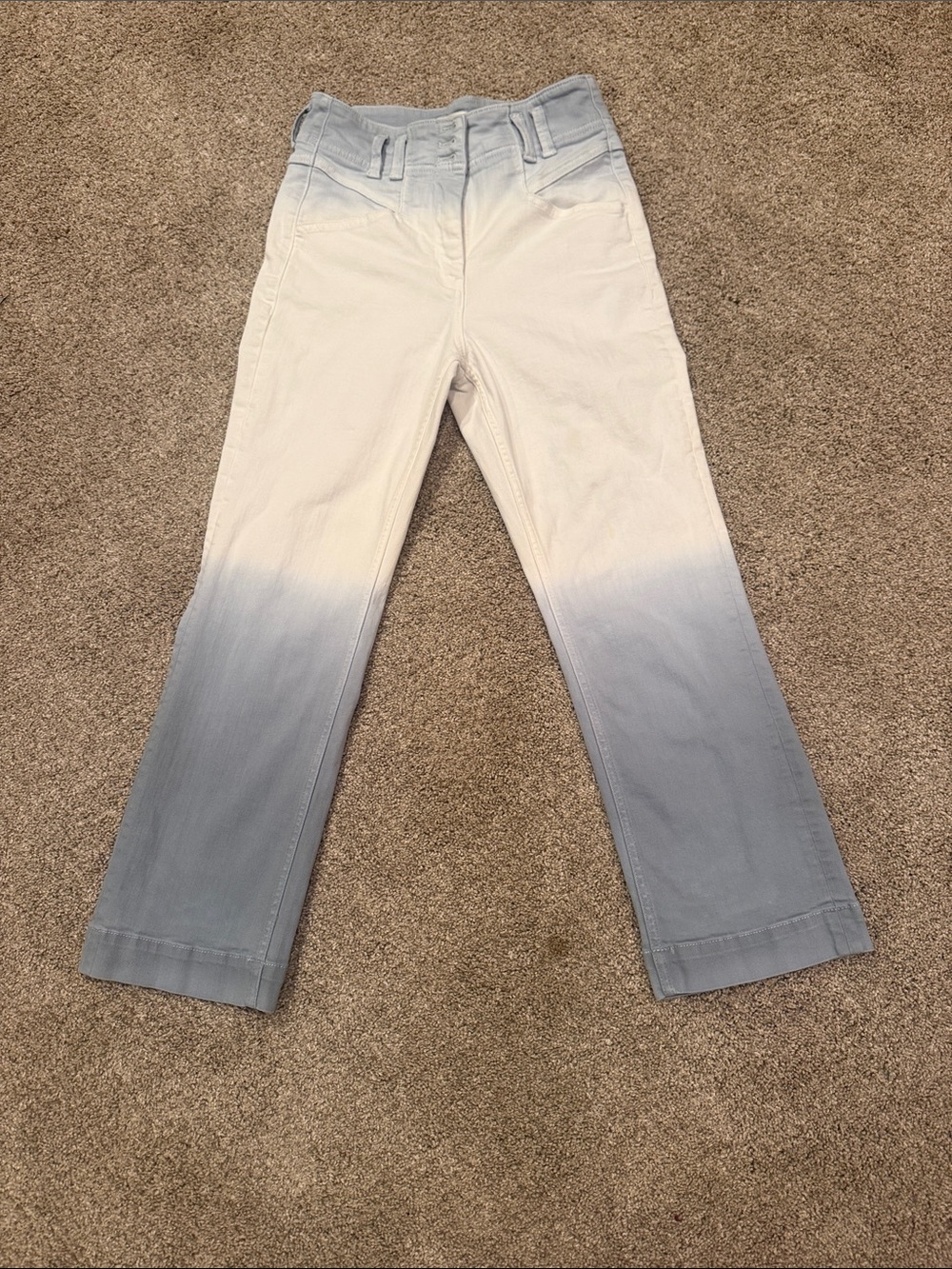 Anthropologie size 27 white washed blue jeans
